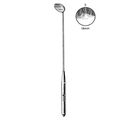 Laryngeal Mirror 14mm #3 Handle Chrome Ea